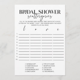 Minimale Vrijgezellenfeest scattergories