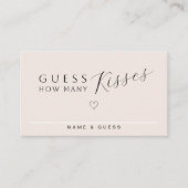 Minimale Vrijgezellenfeest spel Kaart | Raad eens  (Voorkant)