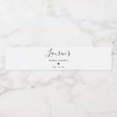 Minimale Vrijgezellenfeest waterfleslabels Waterfles Etiket (Enkel label)