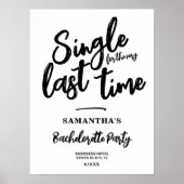 Minimale vrijgezellenpartij poster (Voorkant)