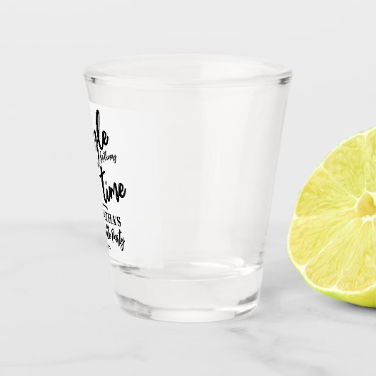 Minimale vrijgezellenpartij shot glas (Rechts)