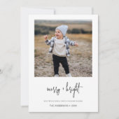 Minimale vrolijke feestdagen feestdagenkaart (Voorkant)