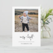 Minimale vrolijke feestdagen feestdagenkaart (Staand voorkant)