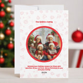 Minimale vrolijke kerst Flat Holiday Kaart