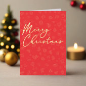 Minimale vrolijke kerst Flat Holiday Kaart