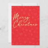 Minimale vrolijke kerst Flat Holiday Kaart (Voorkant)