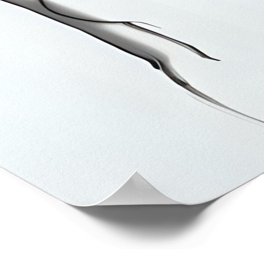 Minimale Vrouw figuur tekening Poster (Hoek)