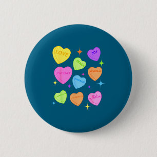 Minimale Vruchten Spirit Valentijnsdag Christelijk Ronde Button 5,7 Cm