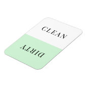 Minimale vuilniswasmachine met groene vuilnisbak, magneet (Linkerzijde)