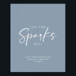 Minimale vuilstaartwuwboekje met een klein mosterd poster<br><div class="desc">Minimale vuilstaartwacht met een blauwe twijkenkruis stuurt het Poster uit. Laat de vonken vliegen! Niet alle tekst kan worden bewerkt.</div>