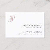 Minimale waarde voor kleine kleuren Modern Monogra Visitekaartje (Achterkant)