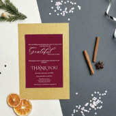 Minimale waardering van Bourgogne en wit script Kaart