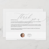 Minimale waardering van de Real Estate Agent Grate Bedankkaart (Voorkant / Achterkant)