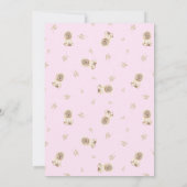 Minimale wachttijd roze Baby shower Kaart (Achterkant)