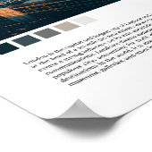 Minimale wandkunst in de Londense towerbrug Poster (Hoek)