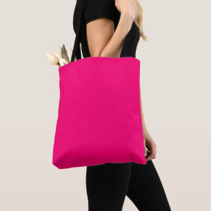 Minimale warme fuchsie vaste elegante chic tote bag