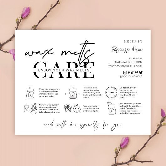 Minimale washandleiding Hartelijk dank Bedankkaart