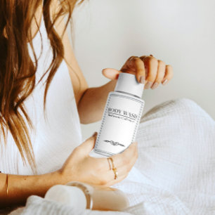 Minimale waslabel voor het lichaam voedselcontainer etiket