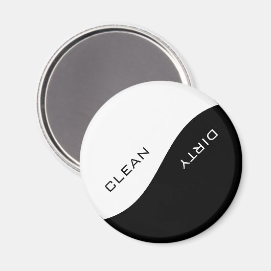 Minimale wasmachine voor witte kleuren Magnet (Voorkant / Achterkant)