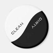 Minimale wasmachine voor witte kleuren Magnet (Voorkant)