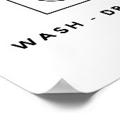 Minimale wasruimte poster (Hoek)