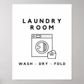 Minimale wasruimte poster (Voorkant)