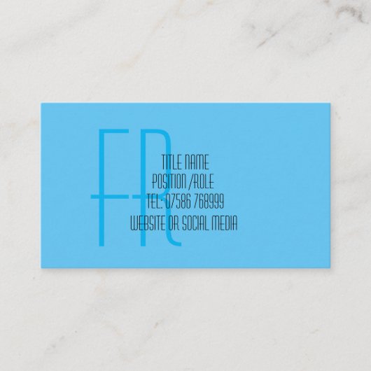 Minimale waterdruppel splash Visitekaartje – moder (Voorkant)