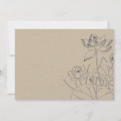 Minimale waterkalische ketting voor het opslaan va bedankkaart (Achterkant)