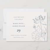 Minimale waterkalische ketting voor het opslaan va bedankkaart (Voorkant)