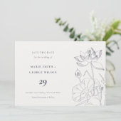 Minimale waterkalische ketting voor het opslaan va bedankkaart (Staand voorkant)