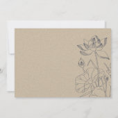 Minimale waterkalische ketting voor het opslaan va bedankkaart (Achterkant)