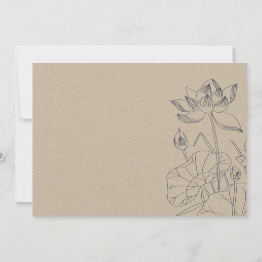 Minimale waterkalische ketting voor het opslaan va bedankkaart (Achterkant)