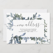 Minimale Waterverf Blauwe Eucalyptusbeweging Aankondiging (Voorkant)