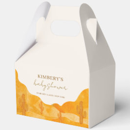 Minimale Waterverf Boho Desert Cactus Baby shower Bedankdoosjes