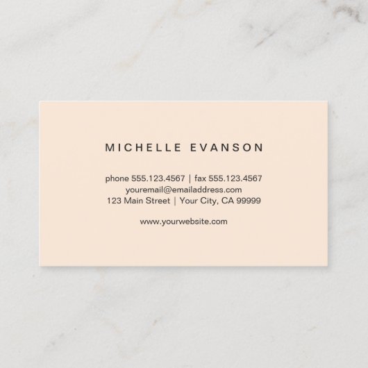 Minimale Waterverf Butterfly Elegant Visitekaartje (Achterkant)