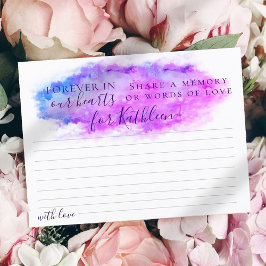 Minimale Waterverf Deel een Memory Attendance Card