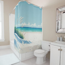 Minimale Waterverf Elegant Wit Zee Gepersonaliseer