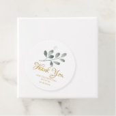 Minimale Waterverf Eucalyptus - Hartelijk dank Bedankjes Labels (In situ)