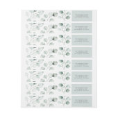 Minimale Waterverf Eucalyptus Leaves Pattern (Vel)