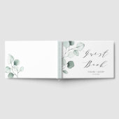 Minimale Waterverf Eucalyptus Leaves Wedding Gastenboek (Volledig)