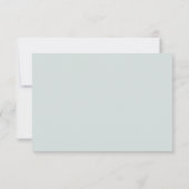Minimale Waterverf Eucalyptus Leaves Wedding RSVP Kaartje (Achterkant)