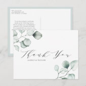 Minimale Waterverf Eucalyptusbladeren Hartelijk da Briefkaart (Voorkant / Achterkant)