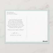 Minimale Waterverf Eucalyptusbladeren Hartelijk da Briefkaart (Achterkant)