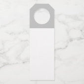 Minimale Waterverf Floral Greenery Wedding Flessenhanger (Achterkant)