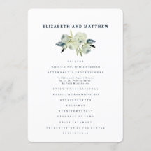 Minimale Waterverf Floral Wedding