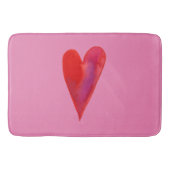Minimale waterverf hart badmat (Voorkant)