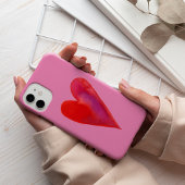 Minimale waterverf hart Case-Mate iPhone case