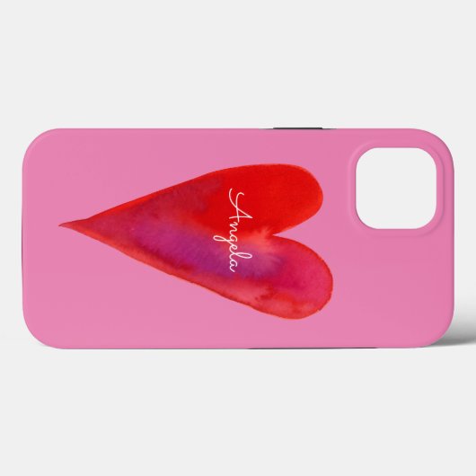 Minimale waterverf hart Hoesje (Achterkant (horizontaal))