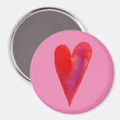 Minimale waterverf hart magneet (Voorkant / Achterkant)