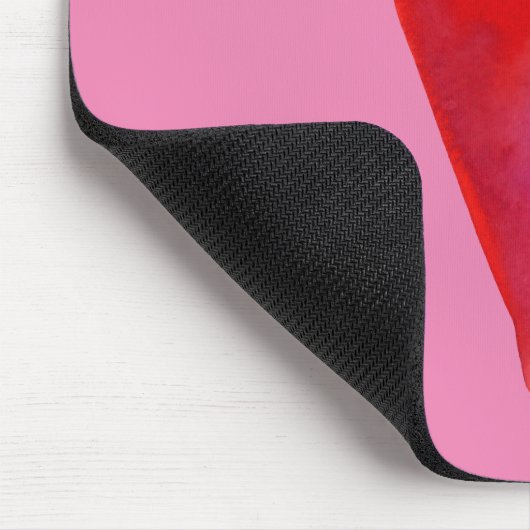 Minimale waterverf hart muismat (Hoek)